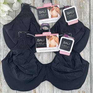 Women’s Beautifully You Black Minimizer Underwire Bra 2-Pack 38DDD